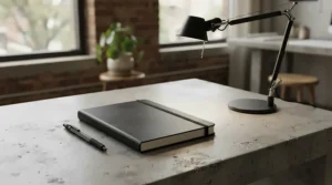 A minimalist hardcover edition chosen among the best A4 sketchbooks for professional designers