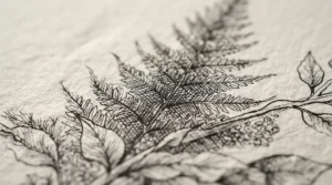 Showing how bleedproof paper for markers stops ink from soaking through to the desk