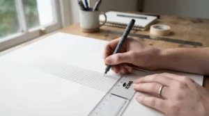 Testing ink feathering prevention on bristol board for ink drawing with various technical pens