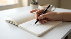 Testing ink pens in sketchbooks under £15 to demonstrate paper quality on a budget for line drawing.
