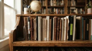 Storing finished journals in a spiral bound sketchbook vs hardback collection on a living room bookshelf in Oxford