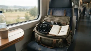 Packing for a trip with a spiral bound sketchbook vs hardback option for travel journaling in the Cotswolds